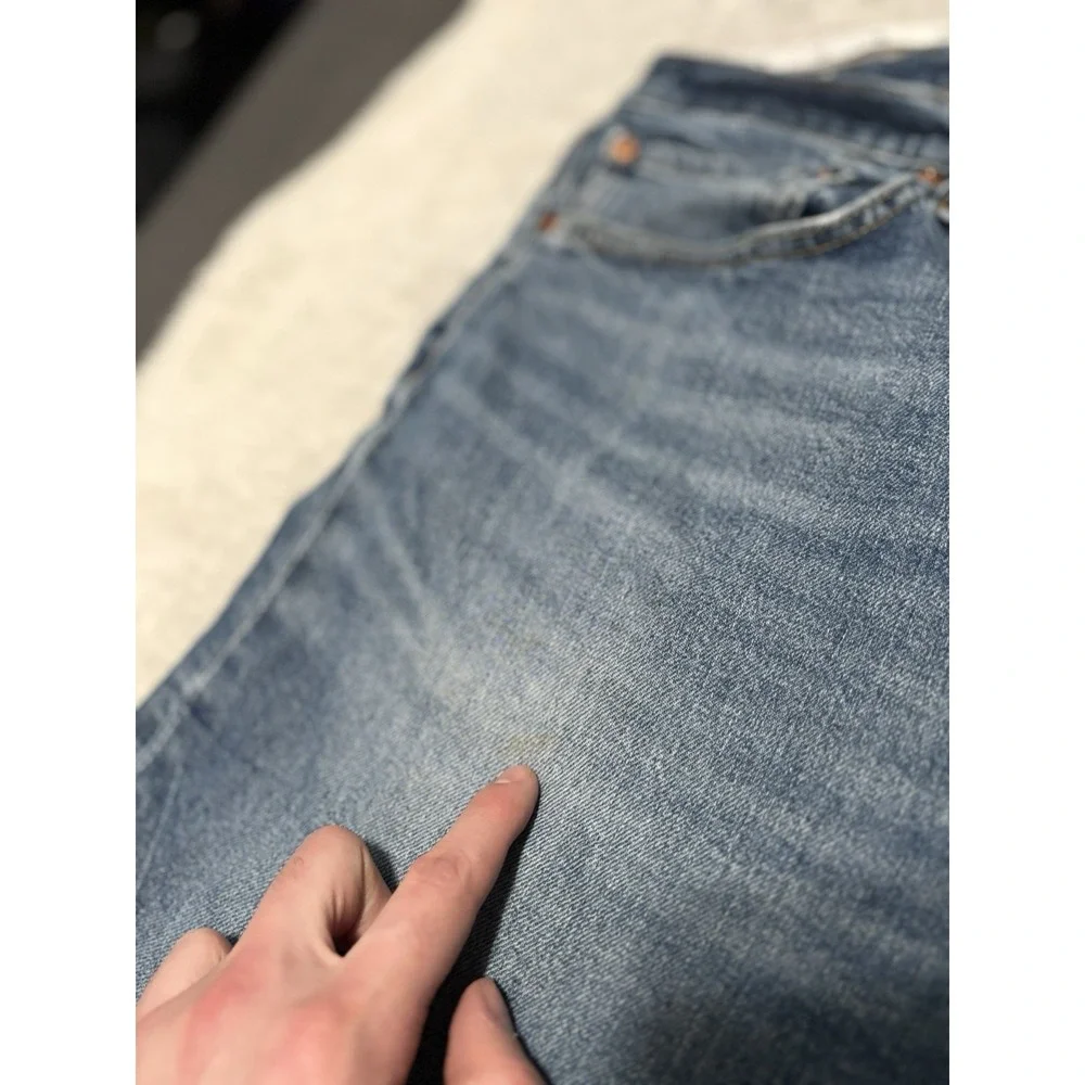 Levi's 512 Premium Slim Tapered Blue Mens Jeans Size 38x32‎ Pants Stretch